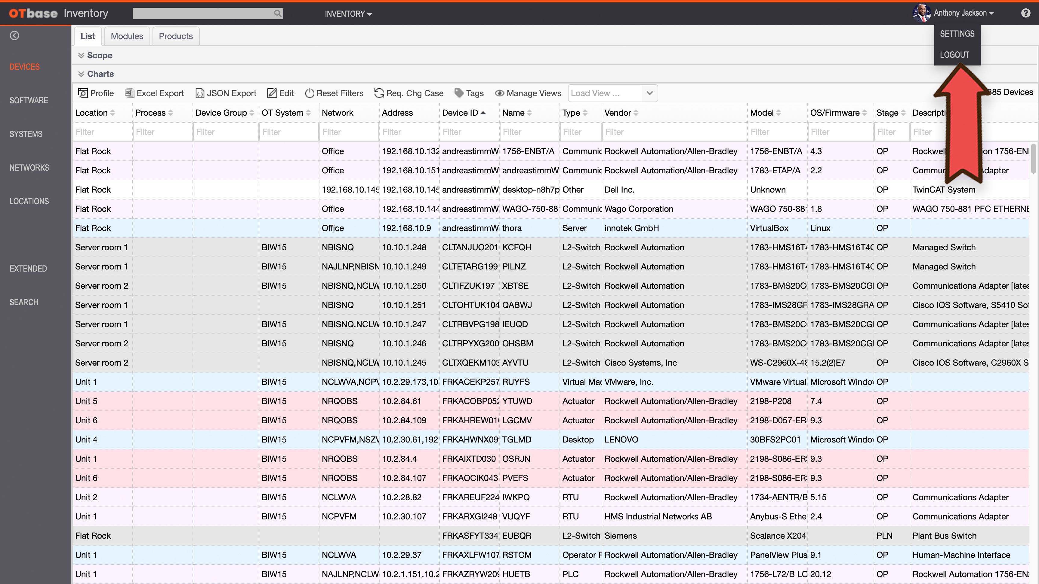 Logging on and off otbase help center langner inc 